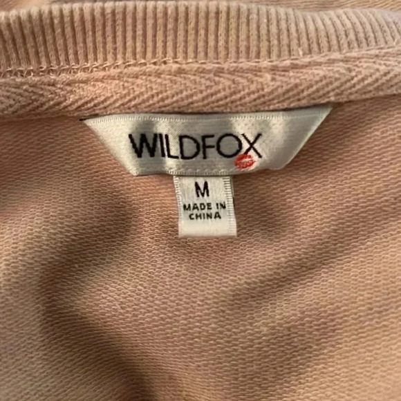 Wildfox Pink Sweatshirt with Red Text - Picture 13 of 14